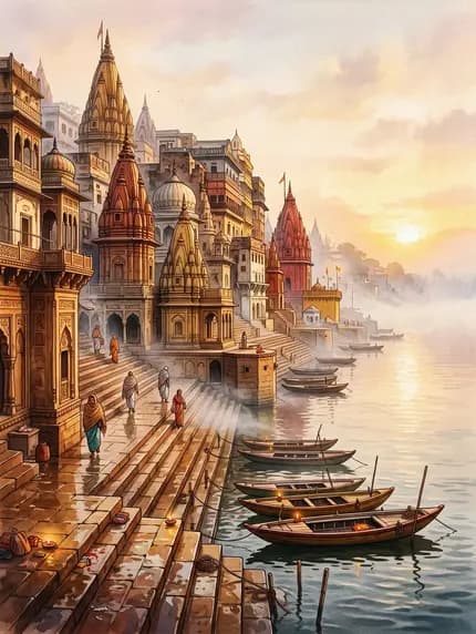 Hindi - Ghats at Dawn