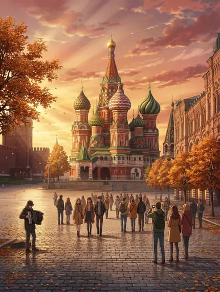 Russian - Red Square & St. Basil's